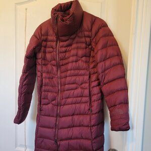 North Face long womens down parka